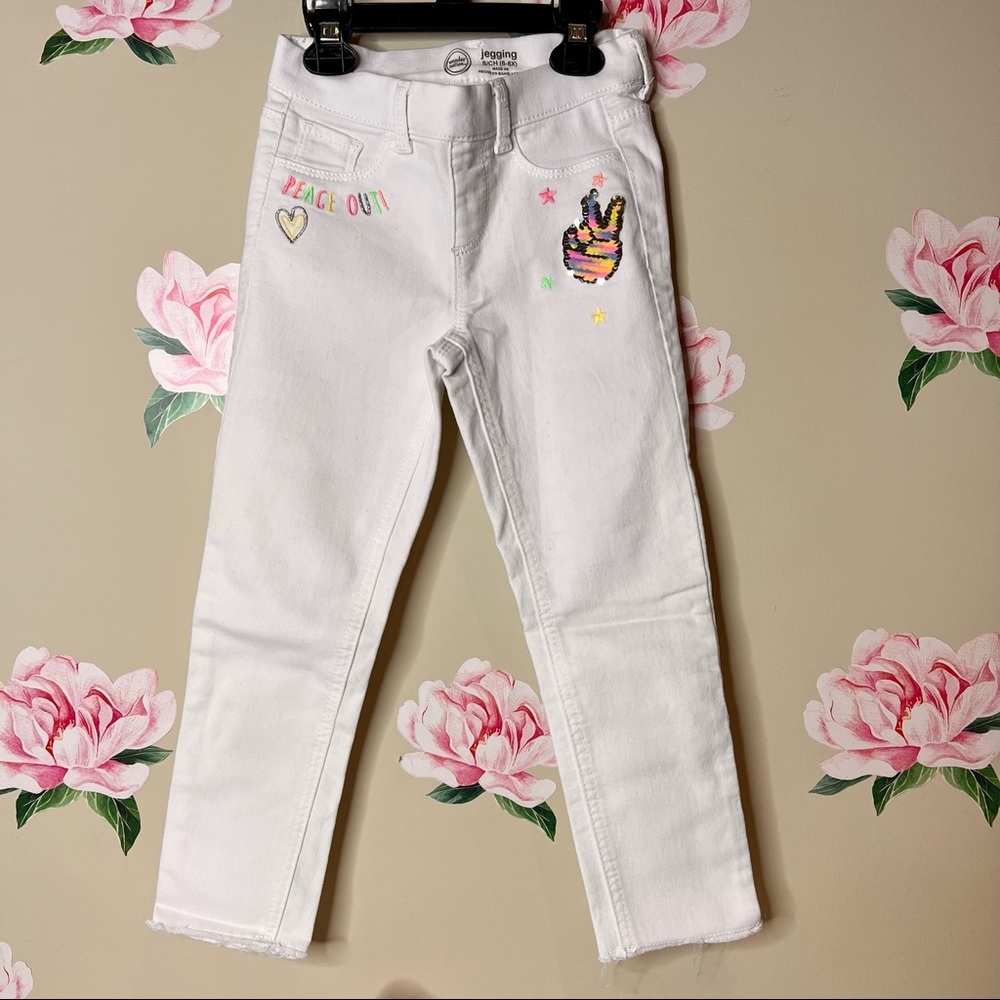 Wonder Nation Jeggins White Stretch Confort.F-7